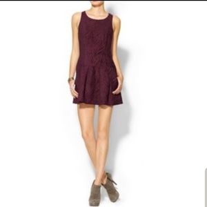 EUC  Free People Chenille Zebra Print Drop Waist 2